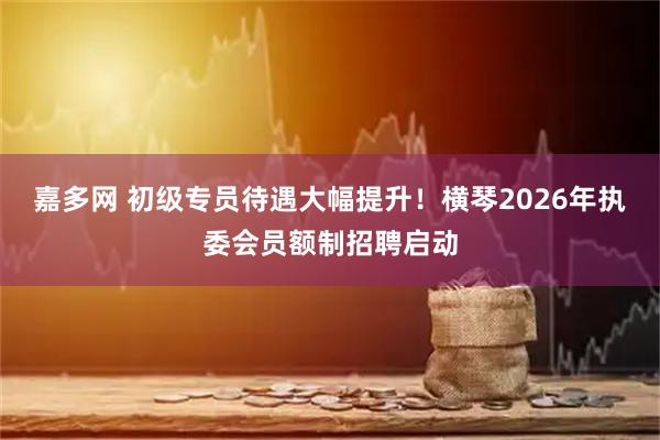 嘉多网 初级专员待遇大幅提升！横琴2026年执委会员额制招聘启动